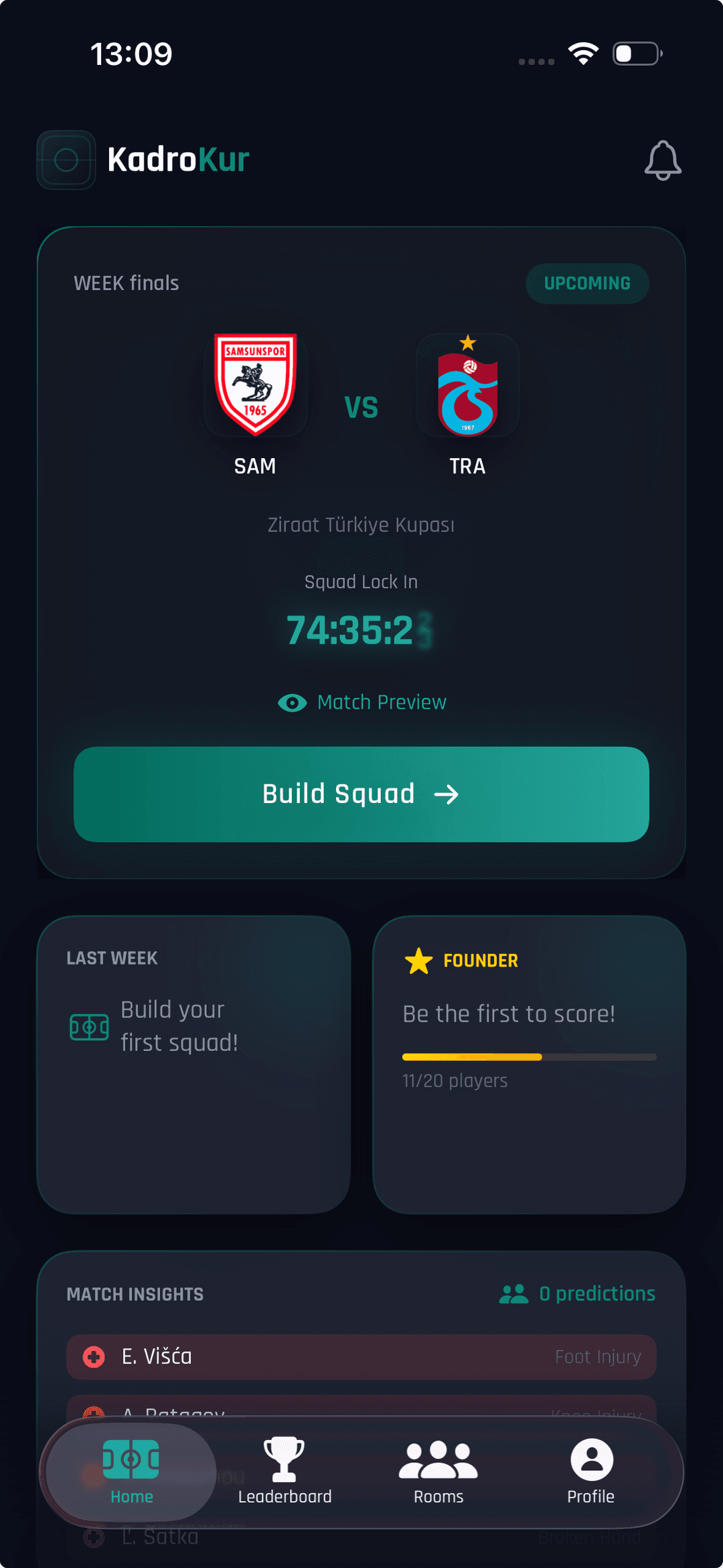 Your next match, front and center