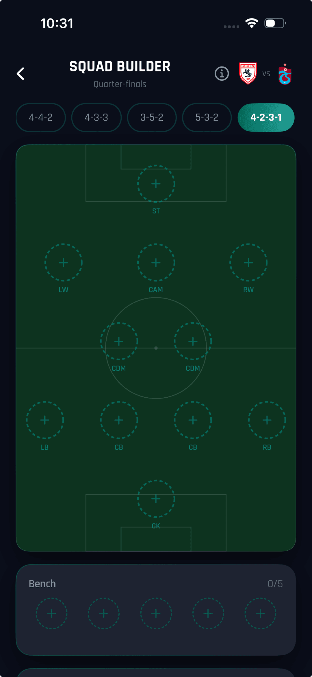 KadroKur Squad Builder